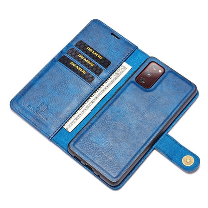 DG.MING Crazy Horse Texture Flip Detachable Magnetic Leather Case with Holder & Card Slots & Wallet, For Samsung Galaxy S20 FE
