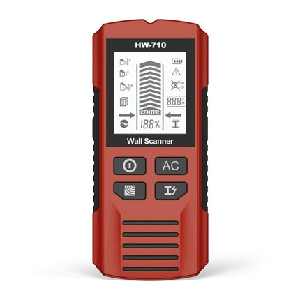 HW-710 5-in-1 Wall Scanner Metal Detector Stud Finder Measuring Instrument