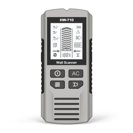 HW-710 5-in-1 Wall Scanner Metal Detector Stud Finder Measuring Instrument