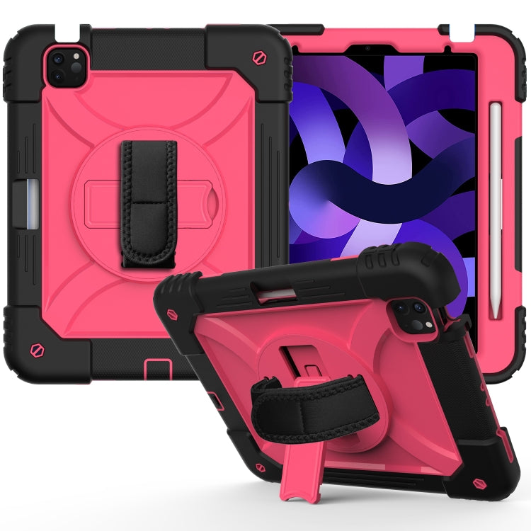 Shockproof PC + Silicone Combination Case with Holder & Hand Strap & Shoulder Strap, For iPad Air 11 2024 / Air 2022 / 2020 10.9 / Air 2022, For Samsung Galaxy Tab A 10.1 (2019) T510/T515