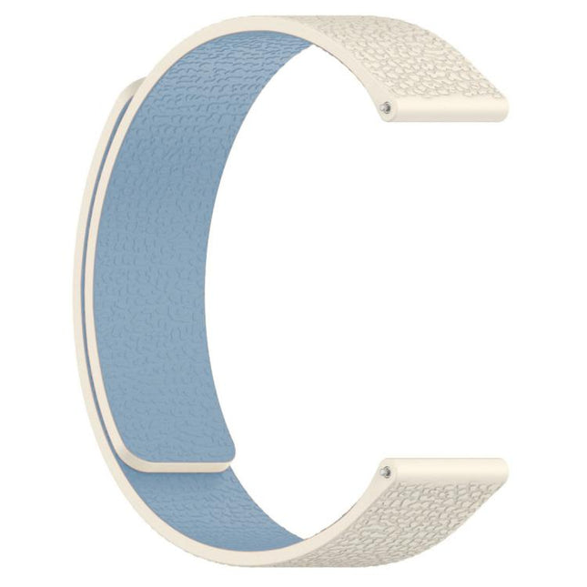 xDfind Flat Head Litchi Texture Magnetic Silicone Watch Band, 14mm, 18mm