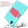 Shockproof Two-Color Silicone Protective Case with Holder, For iPad Air 2022 / 2020 10.9, For Samsung Galaxy Tab A7 (2020) T500/T505