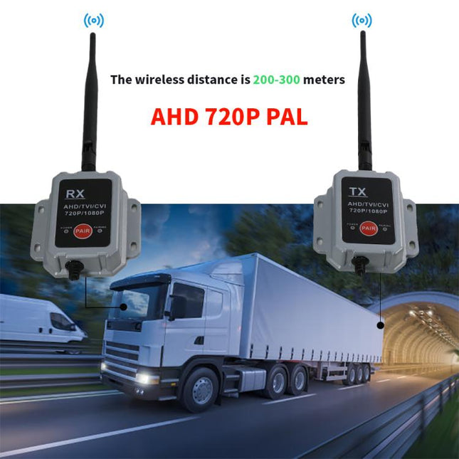 2.4G Wireless Transmitter Receiver Camera Transmitter Wireless Device for Truck and Bus, Wireless Transmitter Receiver Camera Device