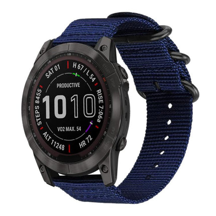 xDfind Ring Buckle Nylon Canvas Watch Band, 18mm, 22mm, 20mm, 24mm