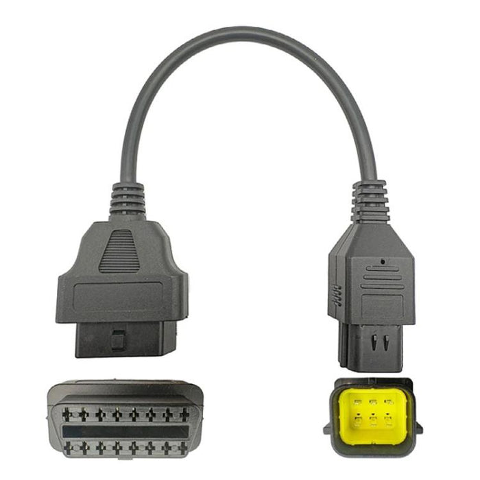 6 Pin to 16 Pin Motorcycle OBD2 Converter Cable Diagnostic Cable, For Husqvarna