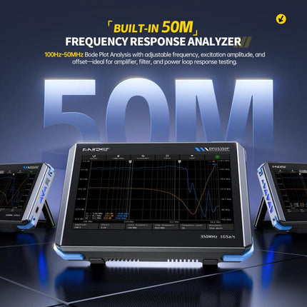 FNIRSI DPOS350P 4 in 1 7 inch IPS HD Touch Screen 350M Tablet Oscilloscope, DPOS350P(US Plug), DPOS350P(EU Plug)