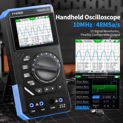 FNIRSI DST210 3 in 1 Digital Multimeter Oscilloscope, DST210