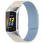 For Fitbit Charge 5 / Charge 6 / White Blue