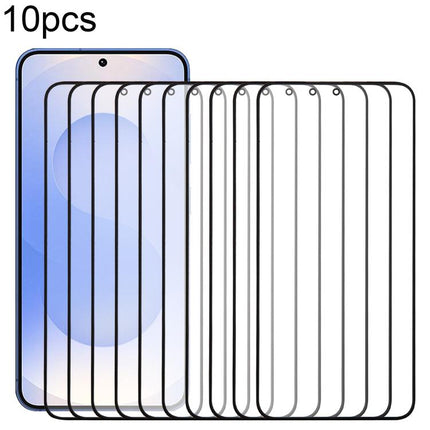 10pcs Front Screen Outer Glass Lens with OCA Optically Clear Adhesive, For Samsung Galaxy S25 SM-S931B, For Samsung Galaxy S25+ SM-S936B, For Samsung Galaxy M55s SM-M558B, For Samsung Galaxy F05 SM-E055F, For Samsung Galaxy F14 4G SM-E145F             ...
