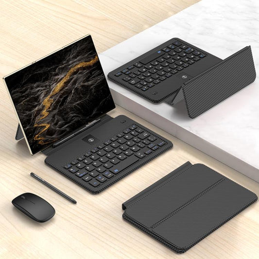 GKK Integrated Full Coverage Bluetooth Keyboard Leather Case Set with Pen and Mouse