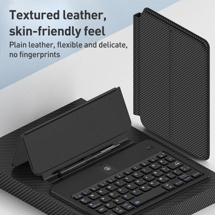 GKK Integrated Full Coverage Bluetooth Keyboard Leather Case Set with Pen and Mouse