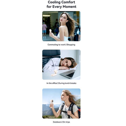 USAMS ZB352 Digital Display Folding Handheld Mini Fan