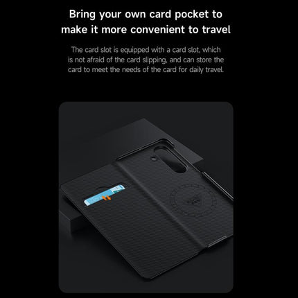 SULADA Kevlar 600D Texture Smart Window Leather Phone Case, For Samsung Galaxy Z Fold7 5G