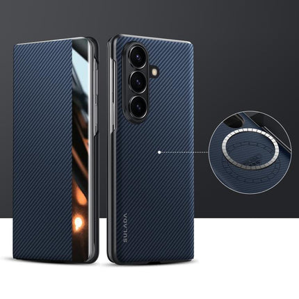 SULADA Kevlar 600D Texture Smart Window Leather Phone Case, For Samsung Galaxy Z Fold7 5G