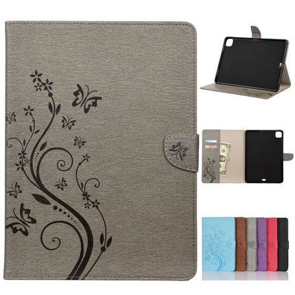 Butterfly Flower Embossing Pattern Horizontal Flip Leather Case with Holder & Card Slots & Wallet, For iPad Pro 11 (2020)