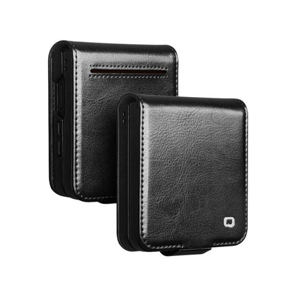 QIALINO Classic 103 Buckle Genuine Leather Phone Case, For Galaxy Z Fold8 Ultra 5G, For Galaxy Z Fold8 5G, For Galaxy Z Flip8 5G, For Samsung Galaxy Z Fold7 5G, For Samsung Galaxy Z Flip7 5G