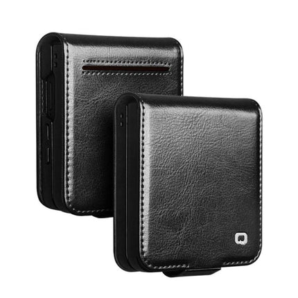 QIALINO Classic 103 Buckle Genuine Leather Phone Case, For Galaxy Z Fold8 Ultra 5G, For Galaxy Z Fold8 5G, For Galaxy Z Flip8 5G, For Samsung Galaxy Z Fold7 5G, For Samsung Galaxy Z Flip7 5G