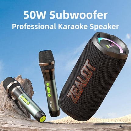 Zealot S76 50W Portable Outdoor RGB Bluetooth Speaker