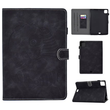 Bear Embossing Pattern Horizontal Flip PU Leather Case with Holder & Card Slot & Anti-skid Strip, For iPad Air 2022 / 2020 10.9