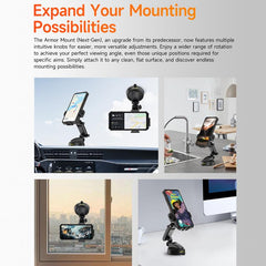 Ulefone UAN16 Armor Mount Car Phone Holder, Enhanced Model