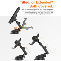 Ulefone UAN16 Armor Mount Car Phone Holder, Enhanced Model
