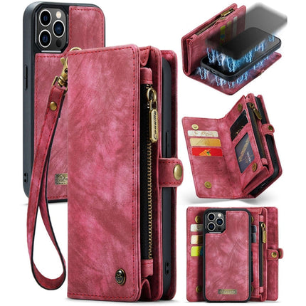 CaseMe-008 Detachable Multifunctional Horizontal Flip Leather Case with Card Slot & Holder & Zipper Wallet & Photo Frame, For iPhone 12 / 12 Pro, For iPhone 12 Pro Max, For iPhone 12 mini