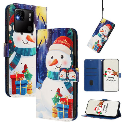 Christmas Series Buckle Leather Phone Case with Hand Strap, For Redmi Note 11 Pro+ 5G EU, For Redmi Note 11S / Xiaomi Poco M4 Pro 5G, For Redmi 10A / 9C