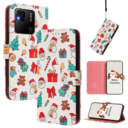 Christmas Series Buckle Leather Phone Case with Hand Strap, For Redmi Note 11 Pro+ 5G EU, For Redmi Note 11S / Xiaomi Poco M4 Pro 5G, For Redmi 10A / 9C