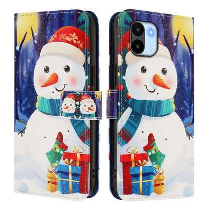 Christmas Series Buckle Leather Phone Case with Hand Strap, For Redmi A1 4G / A2 4G, For Redmi Note 12 Pro+ 5G Global, For Redmi Note 12 5G Global / Xiaomi Poco X5, For Redmi 10 5G / Note 11E 5G