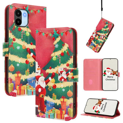 Christmas Series Buckle Leather Phone Case with Hand Strap, For Redmi A1 4G / A2 4G, For Redmi Note 12 Pro+ 5G Global, For Redmi Note 12 5G Global / Xiaomi Poco X5, For Redmi 10 5G / Note 11E 5G