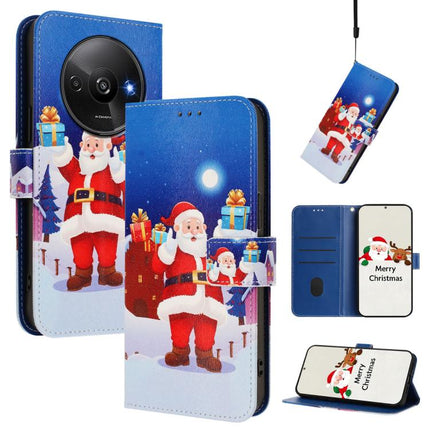 Christmas Series Buckle Leather Phone Case with Hand Strap, For Redmi 14C 4G / A4 5G / 14R 5G / A3 Pro, For Redmi K70 Ultra 5G, For Redmi A3 4G / A3x 4G, For Redmi 13C 4G / 5G / Xiaomi Poco C65 / M6