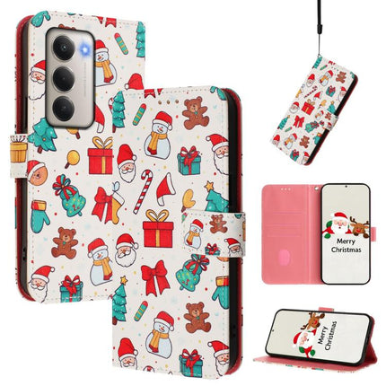 Christmas Series Buckle Leather Phone Case with Hand Strap, For Redmi 15 5G / 4G EU 171mm, For Redmi 15C 5G / 4G Global 171mm / Poco C85 4G, For Redmi 15 5G Global / 15 4G SEA 169.5mm, For Redmi 13x / 13 4G / 5G / Xiaomi Poco M6 4G