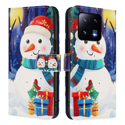 Christmas Series Buckle Leather Phone Case with Hand Strap, For Xiaomi 13 Pro 5G, For Xiaomi 13 5G, For Xiaomi 12T / 12T Pro / Redmi K50 Ultra, For Xiaomi 12S Ultra