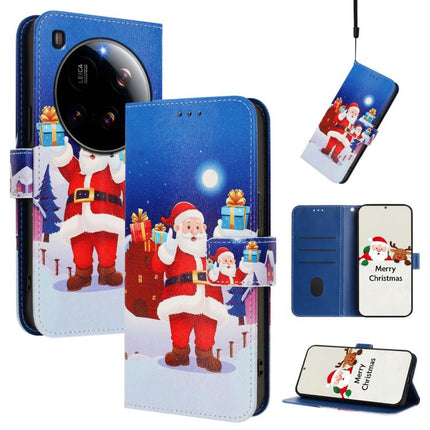 Christmas Series Buckle Leather Phone Case with Hand Strap, For Xiaomi Poco F7 Ultra / Redmi K80 Pro, For Xiaomi Poco F7 Pro / Redmi K80, For Xiaomi 15 Ultra, For Xiaomi Poco X7 Pro 5G / Redmi Turbo 4