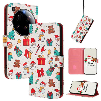 Christmas Series Buckle Leather Phone Case with Hand Strap, For Xiaomi Poco F7 Ultra / Redmi K80 Pro, For Xiaomi Poco F7 Pro / Redmi K80, For Xiaomi 15 Ultra, For Xiaomi Poco X7 Pro 5G / Redmi Turbo 4