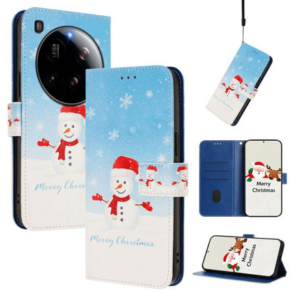 Christmas Series Buckle Leather Phone Case with Hand Strap, For Xiaomi Poco F7 Ultra / Redmi K80 Pro, For Xiaomi Poco F7 Pro / Redmi K80, For Xiaomi 15 Ultra, For Xiaomi Poco X7 Pro 5G / Redmi Turbo 4