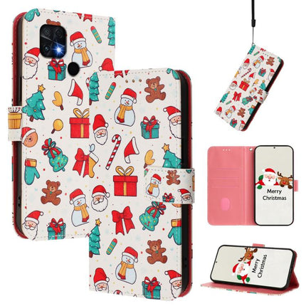 Christmas Series Buckle Leather Phone Case with Hand Strap, For Xiaomi 12 Pro / 12S Pro, For Xiaomi 12 5G / 12X 5G / 12S 5G, For Xiaomi 12 Lite, For Xiaomi Poco C40 / Redmi 10C