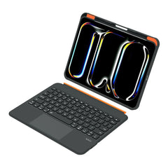Colorful Backlight Bluetooth Keyboard Leather Tablet Case with Rotating Holder