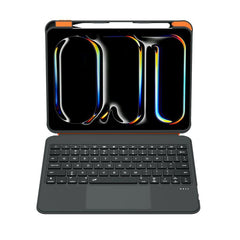 Colorful Backlight Bluetooth Keyboard Leather Tablet Case with Rotating Holder