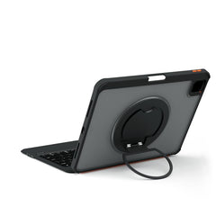 Colorful Backlight Bluetooth Keyboard Leather Tablet Case with Rotating Holder