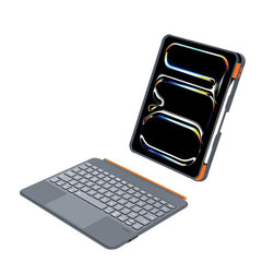 Colorful Backlight Bluetooth Keyboard Leather Tablet Case with Rotating Holder