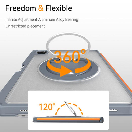 Colorful Backlight Bluetooth Keyboard Leather Tablet Case with Rotating Holder