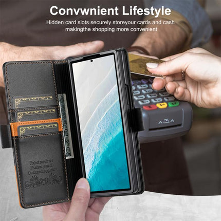 N.BEKUS P3 RFID Stitching Magnetic Flip Leather Phone Case, For Samsung Galaxy Z Fold5, For Samsung Galaxy Z Flip5, For Samsung Galaxy Z Fold4, For Samsung Galaxy Z Flip4