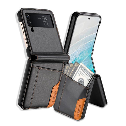 N.BEKUS P3 RFID Stitching Magnetic Flip Leather Phone Case, For Samsung Galaxy Z Flip3 5G, For Samsung Galaxy Z Fold3 5G