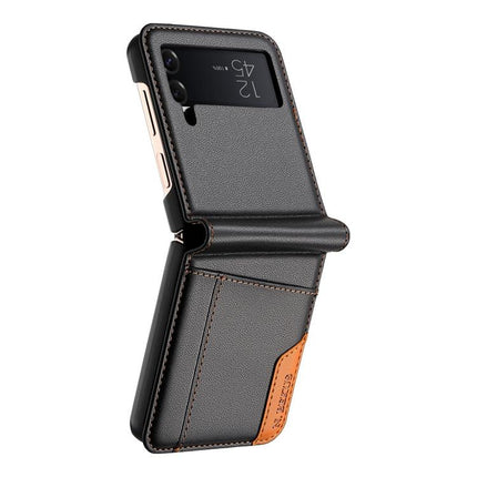 N.BEKUS P3 RFID Stitching Magnetic Flip Leather Phone Case, For Samsung Galaxy Z Flip3 5G, For Samsung Galaxy Z Fold3 5G