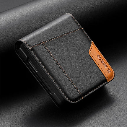 N.BEKUS P3 RFID Stitching Magnetic Flip Leather Phone Case, For Samsung Galaxy Z Flip3 5G, For Samsung Galaxy Z Fold3 5G