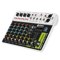 DEBRA V8 8-Channels Audio Mixer Live Recording Reverb