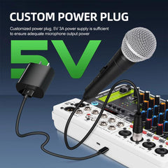 DEBRA V8 8-Channels Audio Mixer Live Recording Reverb