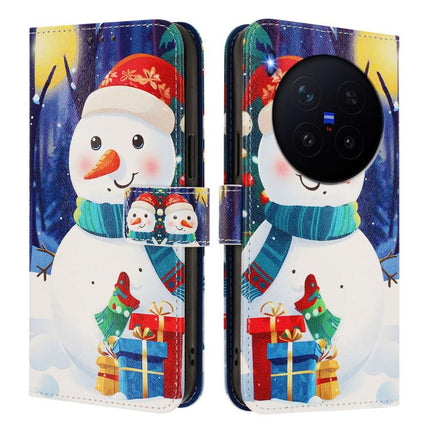 Christmas Series Buckle Leather Phone Case with Hand Strap, For vivo X300 Pro 5G, For vivo X300 5G, For vivo Y31 5G Global, For vivo V60 Lite 5G Global