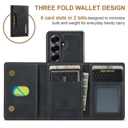DG.MING M2 Series 3-Fold Multi Card Bag hybrid Magnetic Phone Case with Long Lanyard, For Galaxy Z Fold8 Ultra 5G, For Galaxy Z Flip8 5G, For Galaxy Z Fold7 5G, For Samsung Galaxy Z Flip7 5G